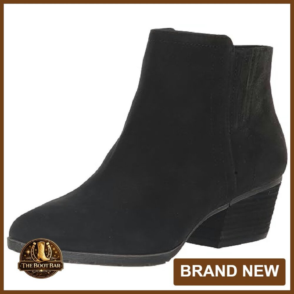 Waterproof Leather Ankle Booties Women's Size 7 - Picture 2 of 8